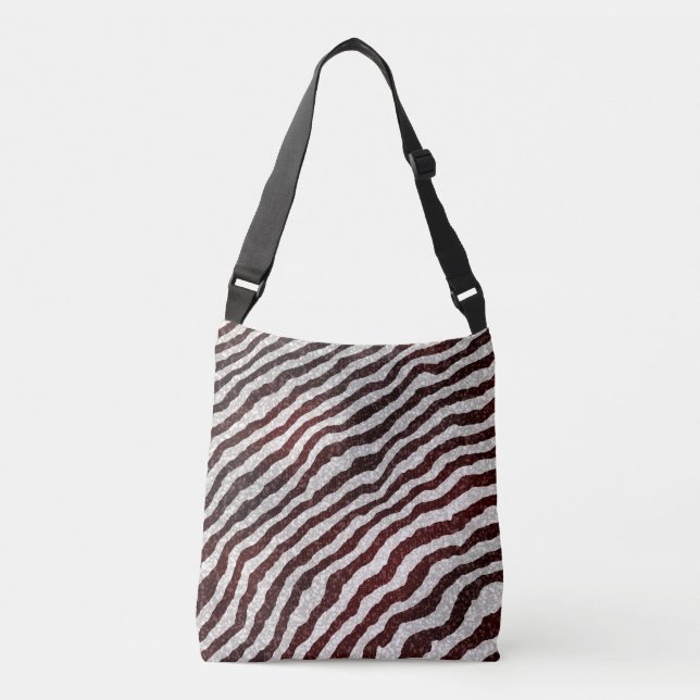 Bolso Cruzado Zebra marrón (Anverso)