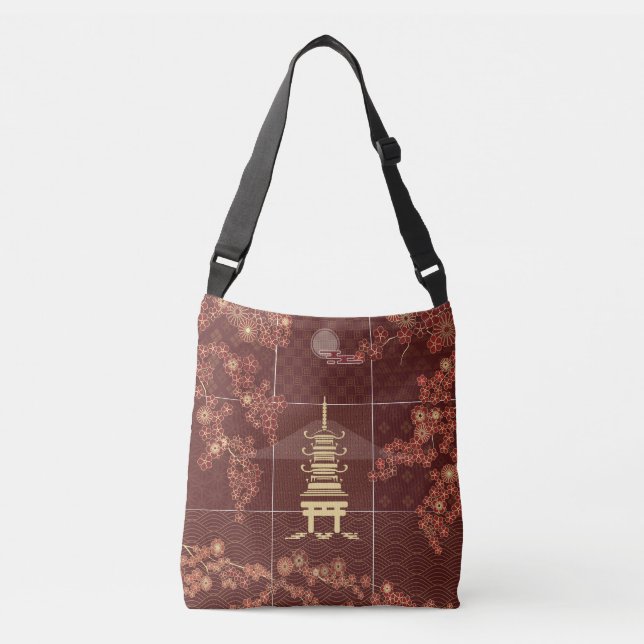 Bolso Cruzado Zen Art Golden Pavilion (Anverso)