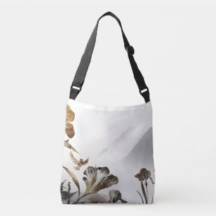 Bolso Cruzado Zen Montañas Brumosas Pájaros Naturaleza Minimalis