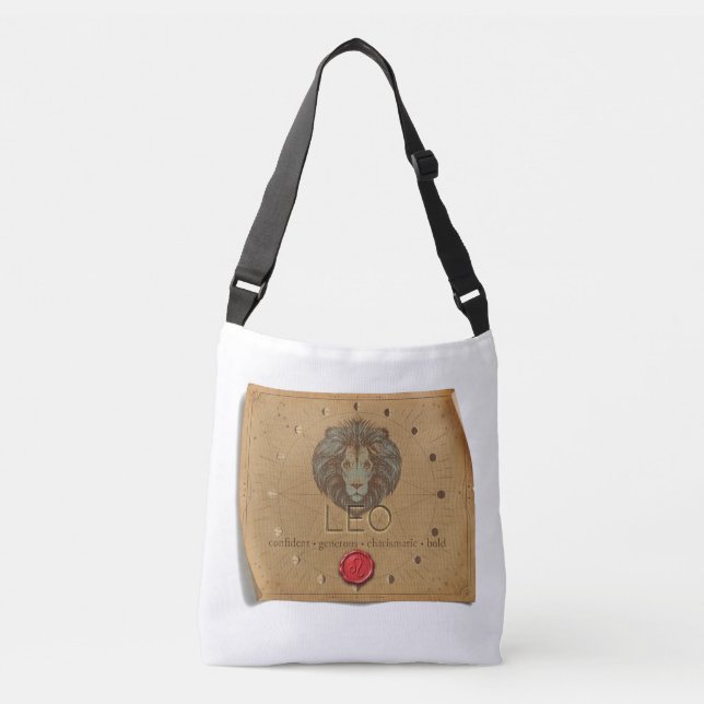 Bolso Cruzado Zodiac - Leo - Cross Body Tote Bag (Anverso)