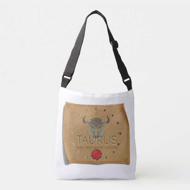 Bolso Cruzado Zodiac - Taurus - Cross Body Tote Bag (Anverso)