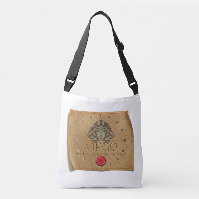 Bolso Cruzado Zodiac - Virgo - Cross Body Tote Bag (Anverso)