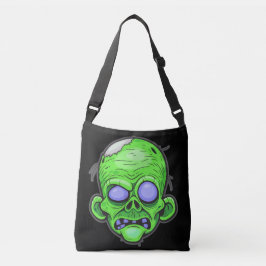 Bolso Cruzado Zombie Head Ilustracion Art
