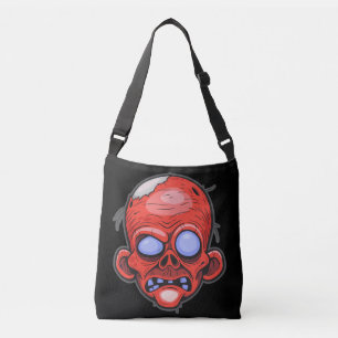 Bolso Cruzado Zombie Head Ilustracion Art