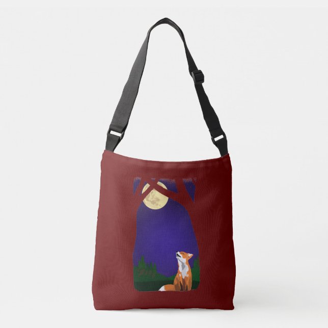 Bolso Cruzado Zorro de luna llena (Anverso)