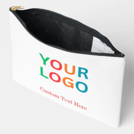 Bolso de accesorios elegante con logotipo y nombre