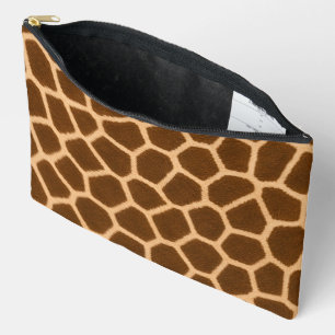 Bolso de accesorios moderno con estampado de jiraf