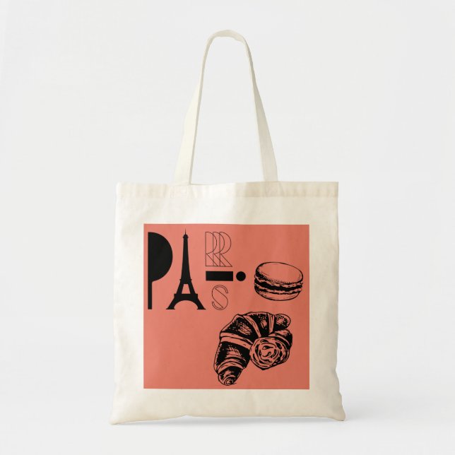 bolso de aleta de paris vibes (coral) (Frente)