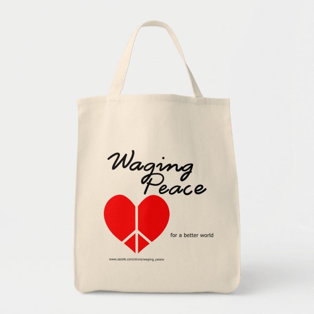 Bolso de aleta del corazón de la paz (Frente)