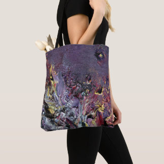 Bolso de arte abstracto de Eggplant funky