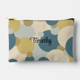 Bolso de artículos de aseo de moléculas amarillas 