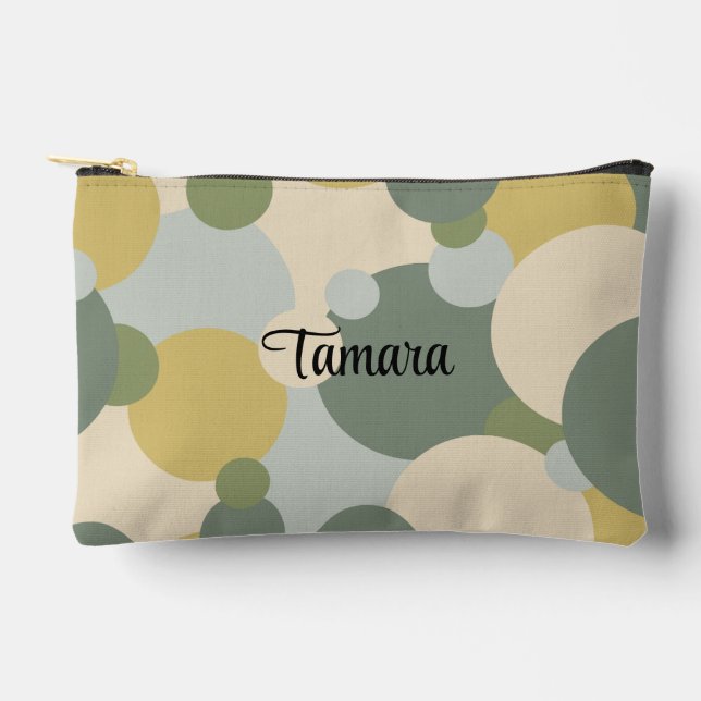 Bolso de artículos de tocador de moléculas verdes  (Anverso)