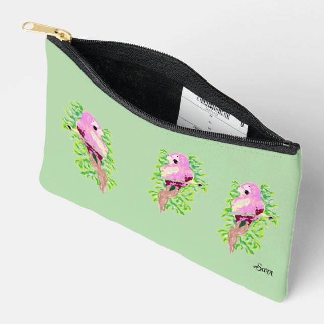 Bolso de aseo : Aves exóticas  (Abierto)