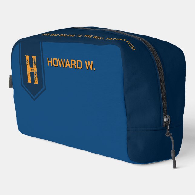 Bolso de aseo azul para hombre/padre (Esquina derecha)