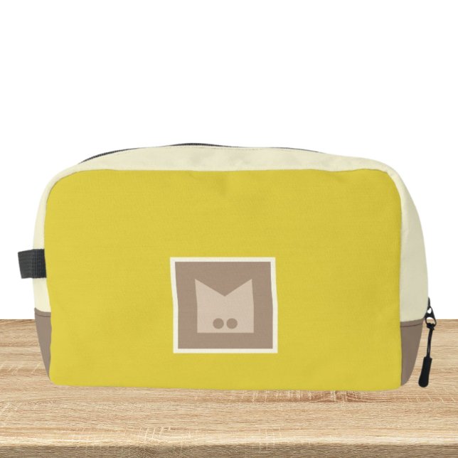 Bolso de aseo beige amarillo blanco (Subido por el creador)