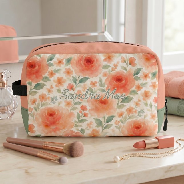 Bolso de aseo con estampado floral elegante y chic (Subido por el creador)