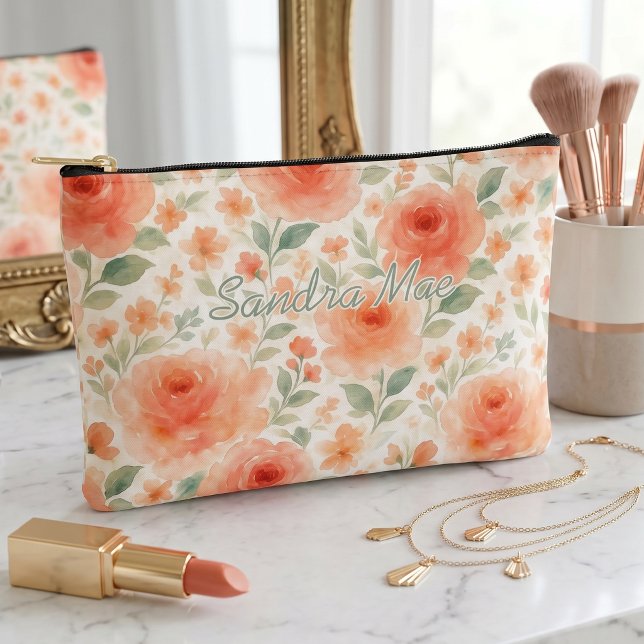 Bolso de aseo con estampado floral elegante y chic (Subido por el creador)