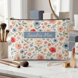 Bolso de aseo con estampado floral elegante y chic