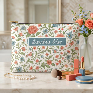 Bolso de aseo con estampado floral elegante y chic