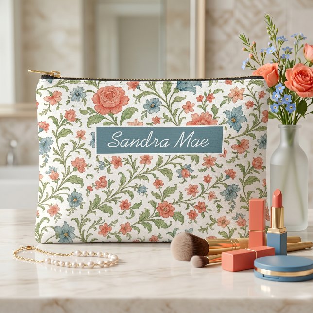 Bolso de aseo con estampado floral elegante y chic (Subido por el creador)