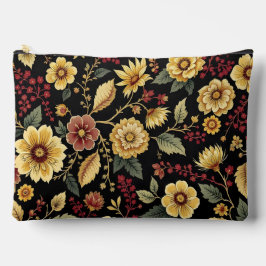 Bolso de aseo con patrón de flores 