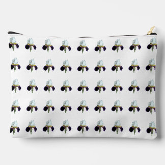 Bolso de aseo de lirio púrpura y blanco