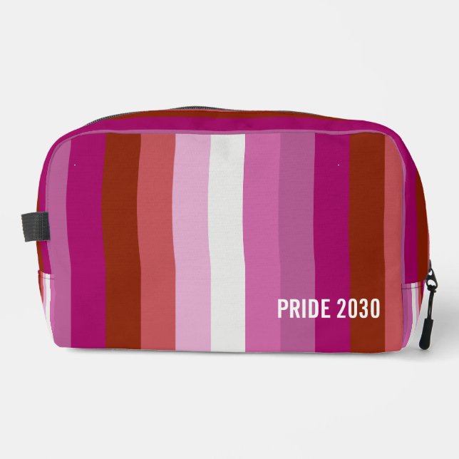 Bolso de aseo personalizable - Orgullo Lésbico (Anverso)