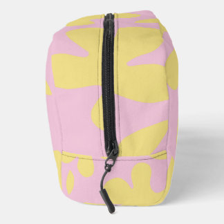 Bolso de aseo rosa y amarillo