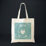 Bolso de boda de albañil de época para damas de ho<br><div class="desc">Bolsa de boda de tetas de latón de masón para damas de honor. Diseño rústico para un matrimonio de moda en un país tambaleante. Color de fondo verde azulado azul o personalizado. Tipografía de escritura elegante para nombre personalizado o monograma. Haz una para una novia elegante, una dama de honor,...</div>