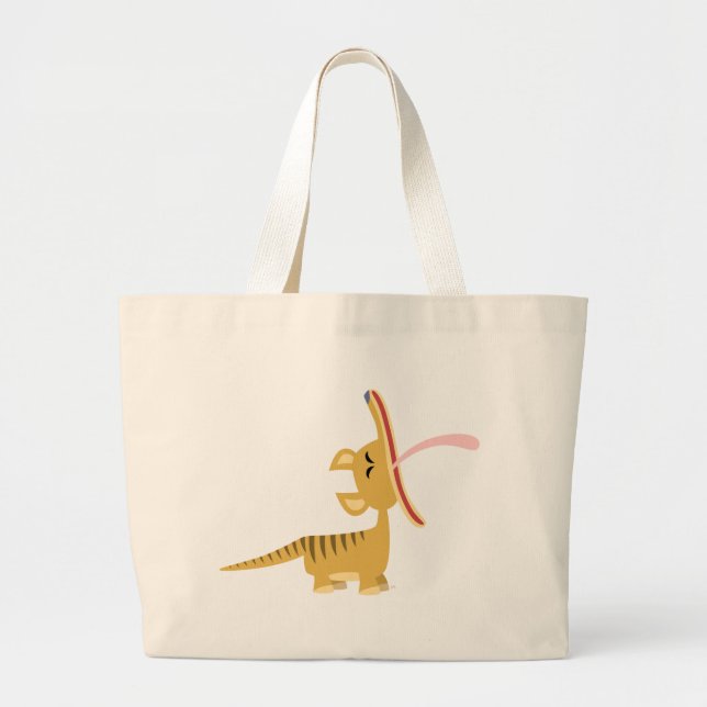 Bolso de bostezo del Thylacine del dibujo animado (Frente)