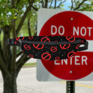 Bolso de cadera con símbolo denegado – Streetwear 