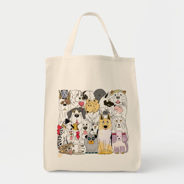 Bolso de compras para los amantes del perro (Frente)