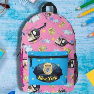 Bolso de corte y costura con estampado de sombrero