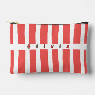 Bolso de cosméticos a rayas personalizado