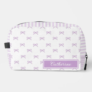 Bolso de cosméticos Coquette con patrón de lazo de