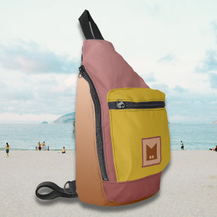 Bolso de cuerpo de cruz de honda colorida para hom