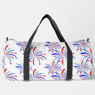 Bolso De Deporte Grande 4.º astros de fuegos artificiales de la independen