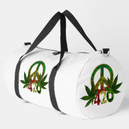 Bolso De Deporte Grande 4 20 Rasta Peace Weed