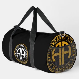 Bolso De Deporte Grande 82.ª Aerotransportada Ranger Personalizada Negra