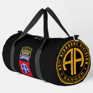 Bolso De Deporte Grande 82nd Airborne Ranger Veteran Tab Customizable