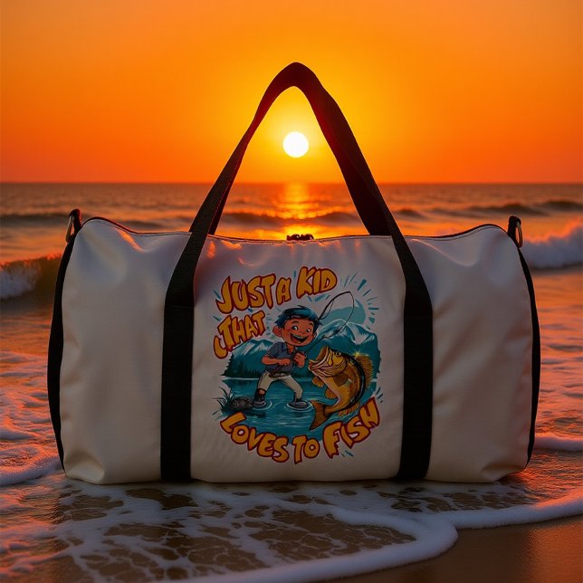 Bolso De Deporte Grande A Kids Fishing Passion (Subido por el creador)