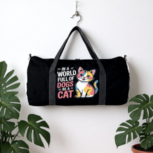 Bolso De Deporte Grande Abraza la individualidad felina