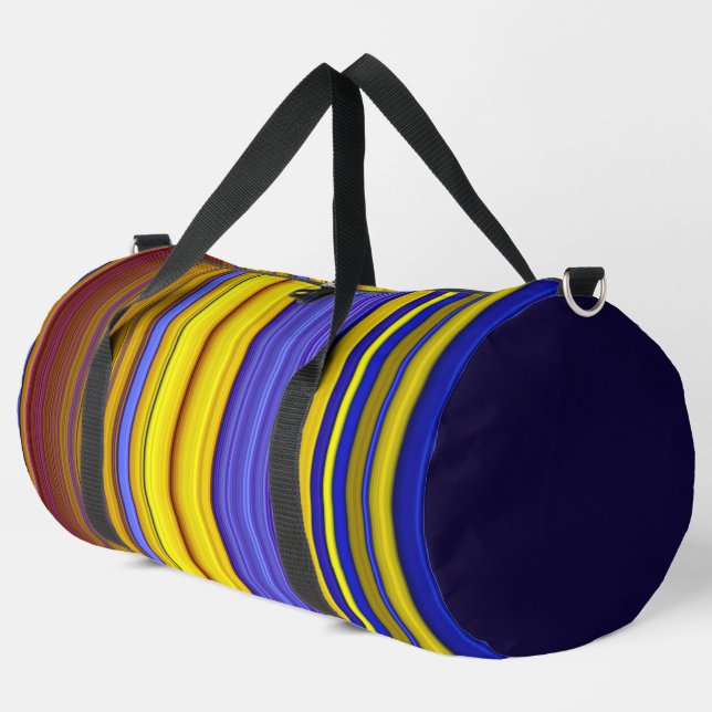 Bolso De Deporte Grande Abstract Stripes Design 1 (Esquina izquierda)