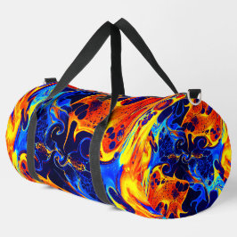 Bolso De Deporte Grande abstracto colorido ondulado