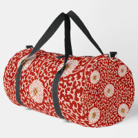 Adorno chino rojo blanco floral de Owen Jones