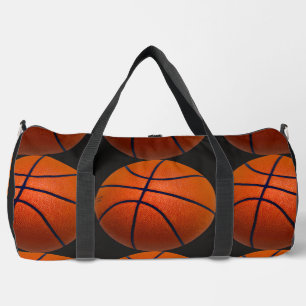 Bolso De Deporte Grande Aficionado de Baloncesto Negro