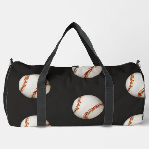 Bolso De Deporte Grande Aficionado de béisbol negro