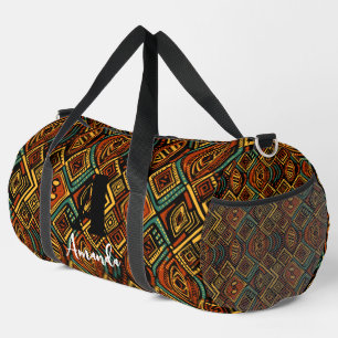 Bolso De Deporte Grande África Amhara Etiopia Geométrica Patrón Étnico 11