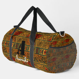 Bolso De Deporte Grande África Amhara Etiopía Patrón geométrico 17