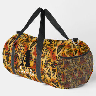 Bolso De Deporte Grande África Amhara Etiopía Patrón geométrico 7